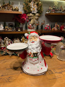Papai Noel resina suporte para bolo e doces 54,5cm